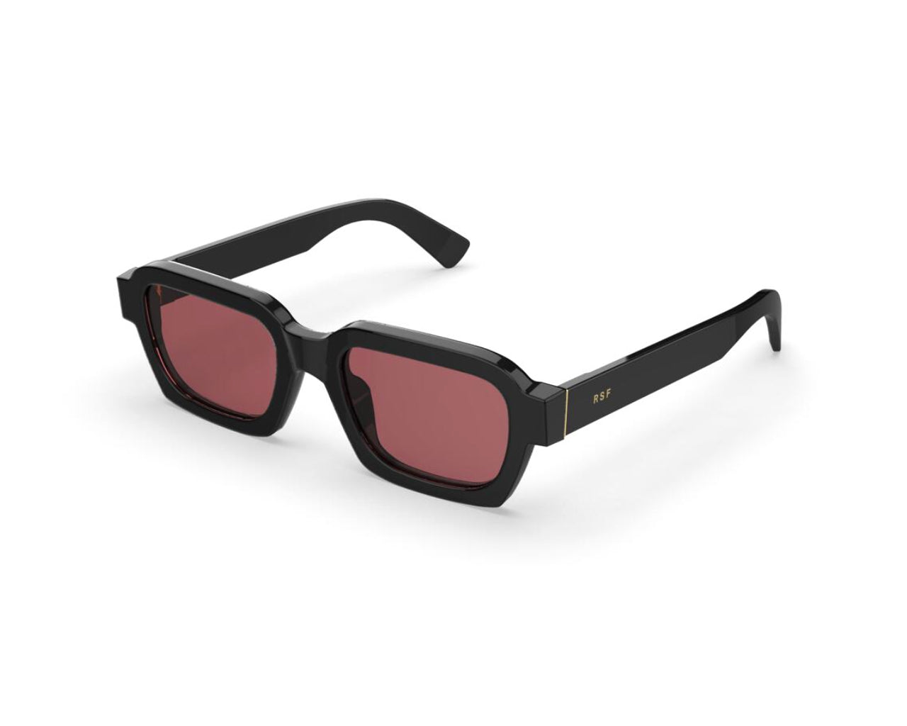 8059026125510 - Unisex NXE Caro Fantome Gläser SONNENBRILLEN Acetat Schwarz Rot Quadratisch Normal