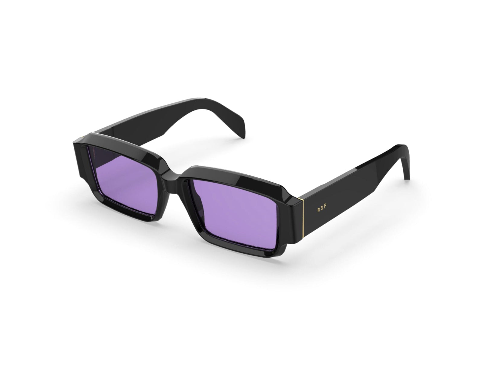 8059026125671 - Unisex LH2 Astro Bizarro Gläser SONNENBRILLEN Acetat Schwarz Violett Quadratisch Normal