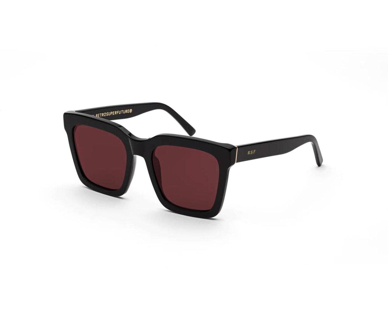 8059026125718 - Unisex F9K Aalto Fantome Gläser SONNENBRILLEN Acetat Schwarz Bordeaux Hocken Normal