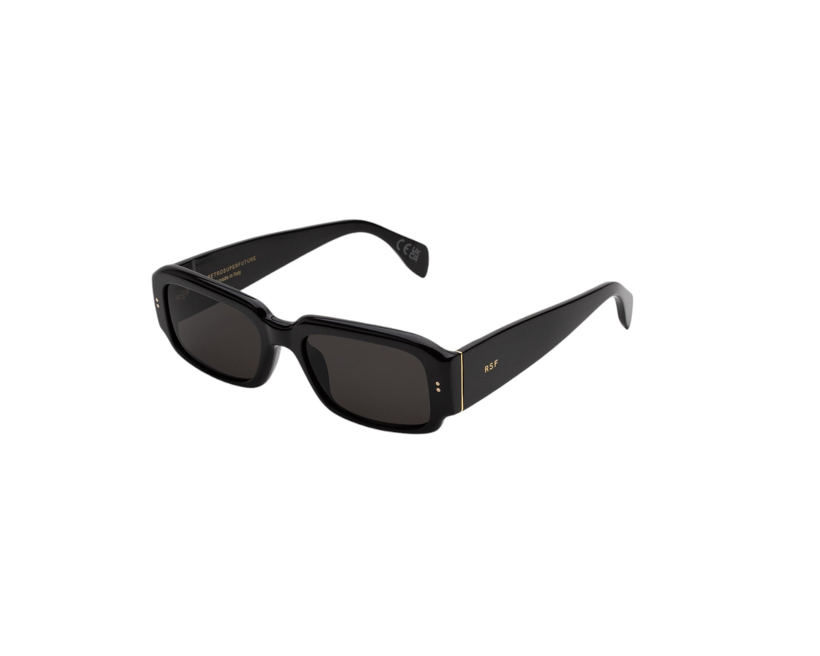 8059026127361 - Unisex SG5 Etrusco Black Gläser SONNENBRILLEN Acetat Schwarz Schwarz Quadratisch Normal