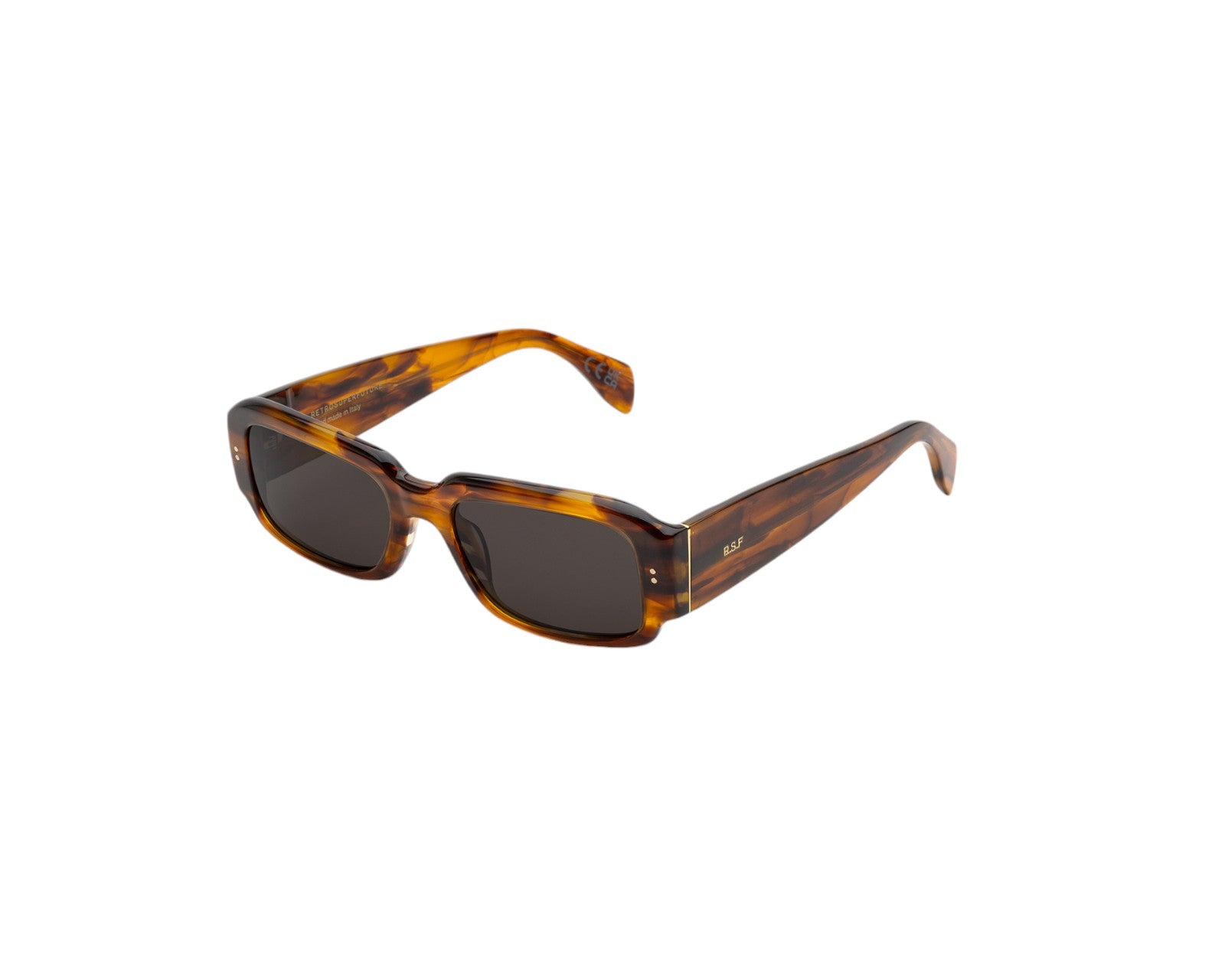 8059026127378 - Unisex YJP Etrusco Tangeri Gläser SONNENBRILLEN Acetat Havanna Schwarz Quadratisch Normal