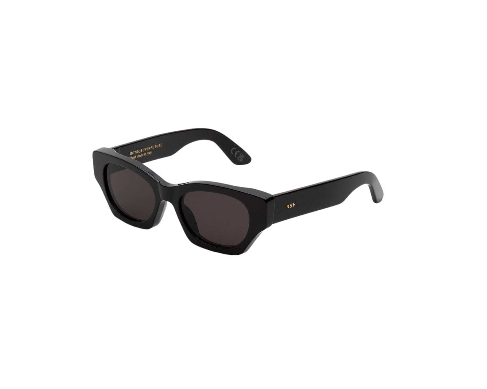 8059026127392 - Unisex UXS Tono Black Gläser SONNENBRILLEN Acetat Schwarz Grau Cat Eye Normal