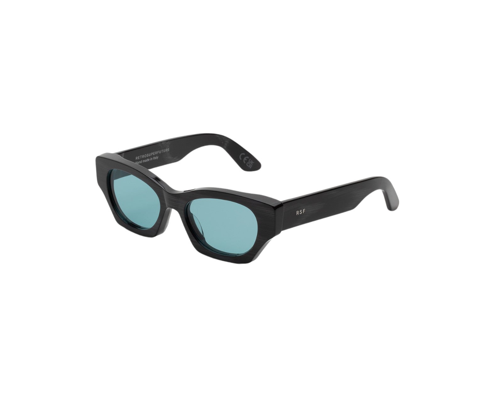 8059026127415 - Unisex 8FH Tono Fiammato Nero Gläser SONNENBRILLEN Acetat Schwarz Türkis Cat Eye Normal 8059026127415 - Unisex 8FH Tono Fiammato Nero Gläser SONNENBRILLEN Acetat Schwarz Türkis Cat Eye Normal