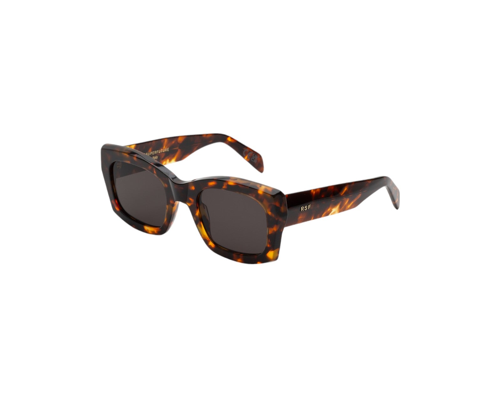 8059026127521 - Unisex H8Y Komori Burnt havana Gläser SONNENBRILLEN Acetat Havanna Grau Quadratisch Normal