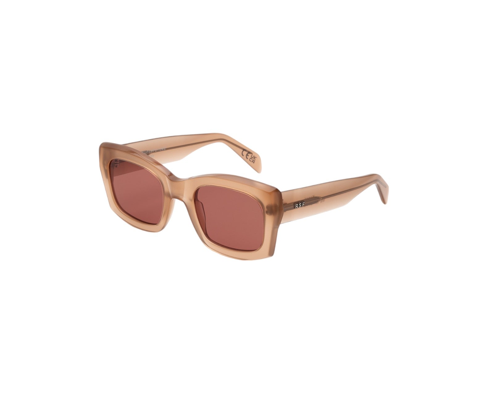 8059026127538 - Unisex VIS Komori Light brown Gläser SONNENBRILLEN Acetat Braun Bordeaux Quadratisch Normal