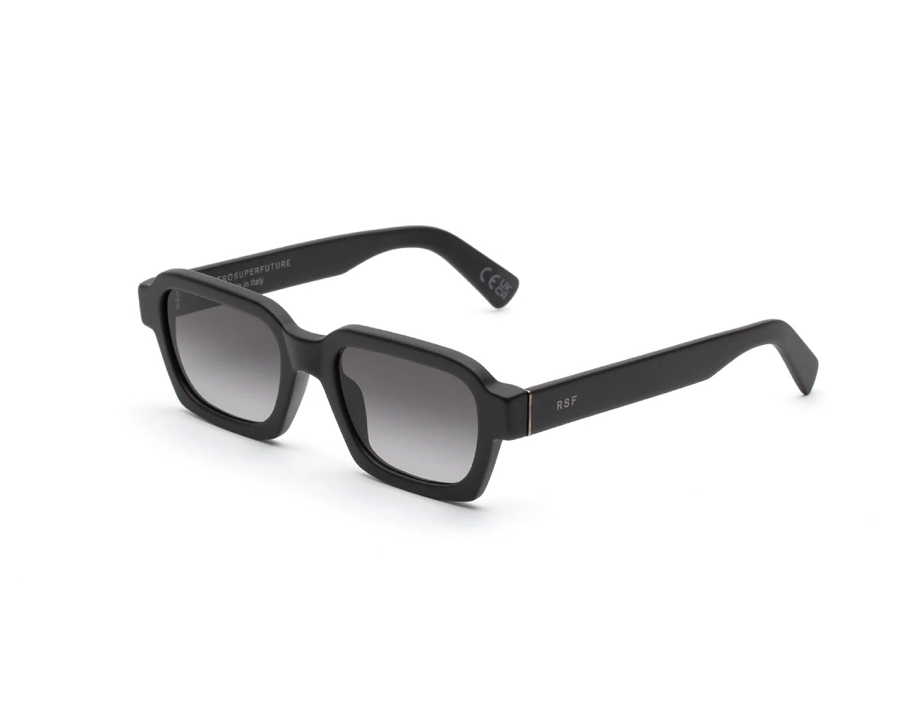 8059026133966 - Unisex Baj lieber matt schwarz verblassen Gläser SONNENBRILLEN Acetat Schwarz Grau Quadratisch Normal Schattiert