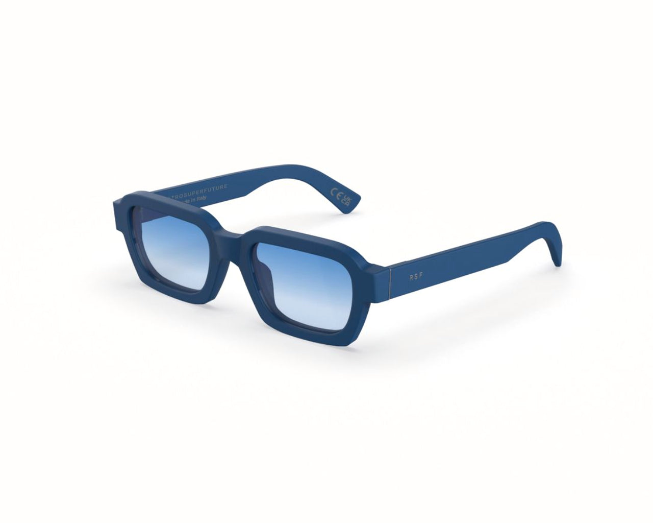 8059026134017 - Unisex 4VY Caro Blue Gläser SONNENBRILLEN Acetat Blau Blau Quadratisch Normal Schattiert