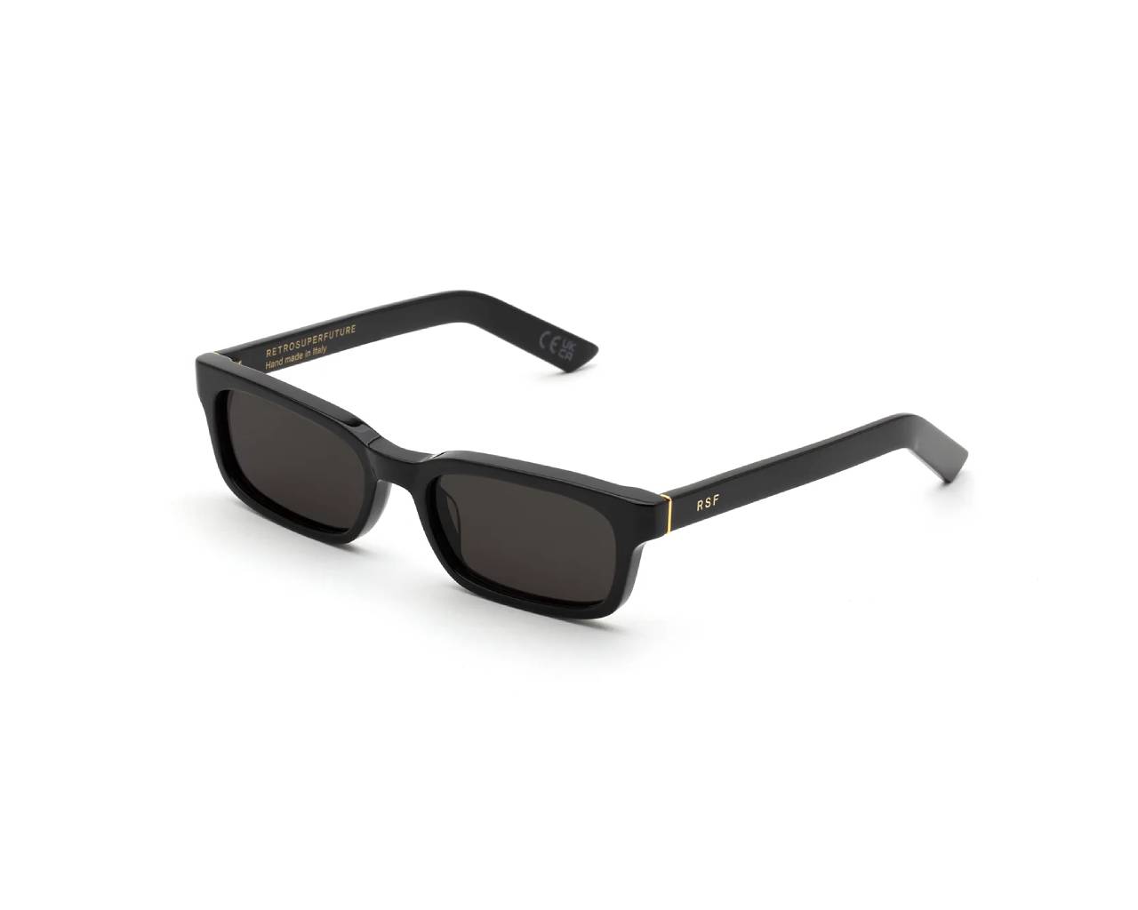 8059026136103 - Unisex ZZV Gesto Black Gläser SONNENBRILLEN Acetat Schwarz Grau Quadratisch Normal