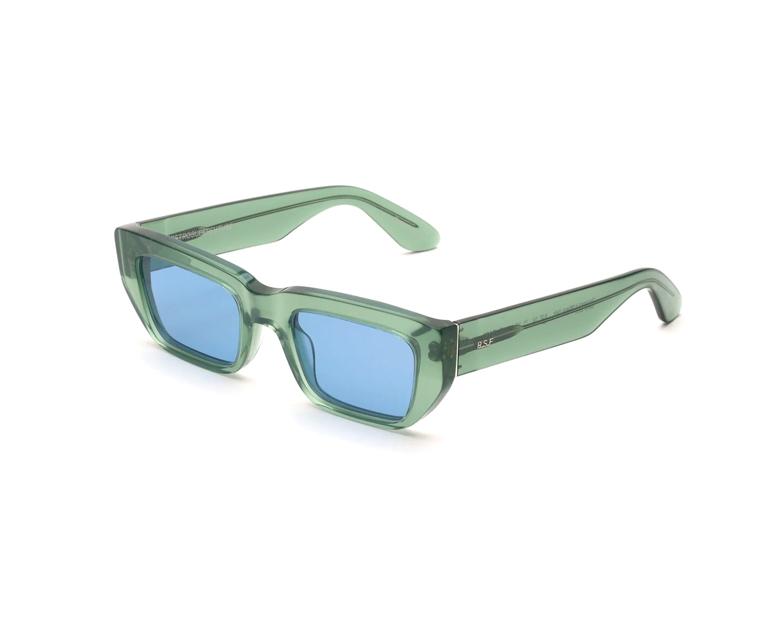8059026136271 - Unisex K2F Ra Sage Sonnenbrillen Acetat Grün Hellblau Quadratisch Normal 8059026136271 - Unisex K2F Ra Sage Sonnenbrillen Acetat Grün Hellblau Quadratisch Normal
