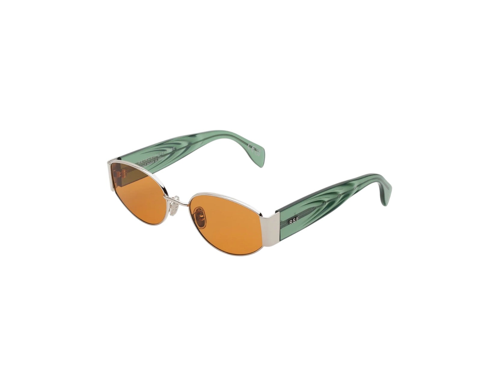 8059026138664 - Unisex PT5 X Sage Gläser SONNENBRILLEN Metall Grün Braun Rund Normal