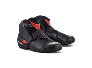 8059175345562 - Alpinestars SM-1 R V2 Vented Motorradschuhe - Schwarz Rot - 42 - unisex