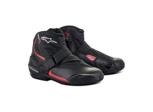8059175346477 - Alpinestars SM-1 R V2 Motorradschuhe - Schwarz Rot - 43 - unisex