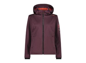 8059342957611 - Damen Softshelljacke ZIP HOOD burgund (Größe 40)