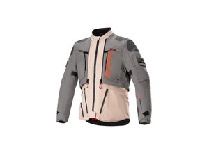 8059347086903 - Alpinestars Motorradjacke Alpinestars AMT-10R DRYSTAR XF Fur Grau-Pale Braun-Spc Orange