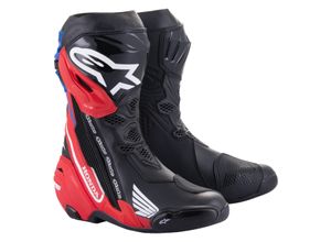 8059347155630 - Motorradstiefel Alpinestars Honda Supertech R Schwarz-Hellrot-Blau