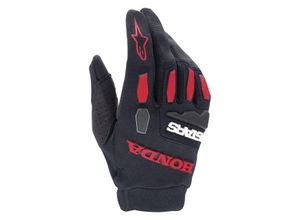 8059347168173 - Crosshandschuhe Alpinestars Honda Full Bore Schwarz-Hellrot