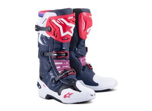 8059347198637 - Crossstiefel Alpinestars Tech 10 Supervented Night Navy-Weiß-Regenbogen 42