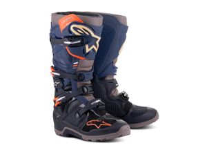 8059347199078 - Endurostiefel Alpinestars Tech 7 Enduro DS Schwarz-Night Navy-Warm Grau 39