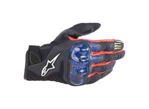 8059347248172 - Motorradhandschuhe Alpinestars FQ20 SMX-1 Air V2 Monster Schwarz-Blau-Hellrot-Grün