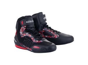 8059347261072 - Motorradstiefel Alpinestars FQ20 Faster-3 Rideknit Schwarz-Hellrot