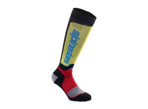 8059347271811 - Crossstrümpfe Alpinestars Plus Socks Schwarz-Rot-Hellblau M