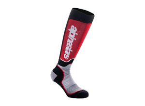 8059347271842 - Crossstrümpfe Alpinestars Plus Socks Schwarz-Grau-Rot M