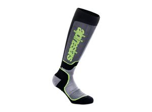 8059347271934 - Crossstrümpfe Alpinestars Plus Socks Schwarz-Grau-Gelb Fluo M