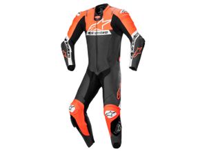 8059347311074 - Lederkombi AlpinestarsMissile V2 Ward 1 PC Leather Schwarz-Rot Fluo-Weiß