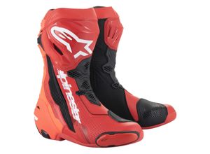 8059347326849 - Motorradstiefel Alpinestars Supertech R Hellrot-Rot Fluo