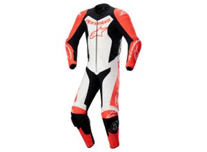 8059347340395 - Lederkombi Alpinestars GP Force Lurv 1 PC Leather Rot Fluo-Weiß-Schwarz