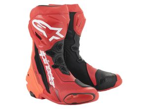 8059347377896 - Motorradstiefel Alpinestars Supertech R Vented Hellrot-Rot Fluo