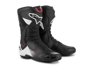 8059347391113 - Motorradstiefel Alpinestars SMX-6 V3 Schwarz-Weiß-Rot Graphic