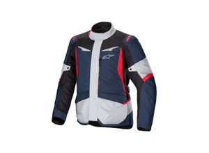 8059347399683 - Motorradjacke Alpinestars ST-1 Wasserdicht Dunkelblau-Schwarz-Hellrot