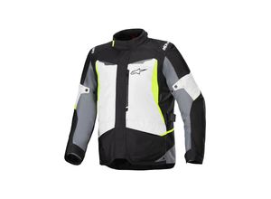 8059347400075 - Motorradjacke Alpinestars ST–1 Wasserdicht Eisgrau-Schwarz-Gelb Fluo