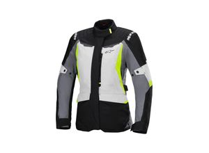 8059347400396 - Motorradjacke Alpinestars ST-1 Wasserdicht Damen Eisgrau-Schwarz-Gelb Fluo