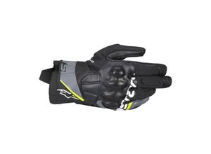 8059347439907 - Motorradhandschuhe Alpinestars Corozal V3 Drystar Dunkelschwarz Grau-Gelb-Fluo