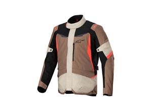 8059347440606 - Motorradjacke Alpinestars ST-11 Wasserdicht Dunkelkhaki-Schwarz-Rot Fluo