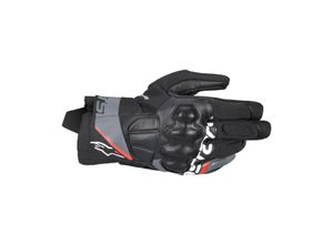 8059347453774 - Motorradhandschuhe Alpinestars Corozal V3 Drystar Dunkelschwarz Grau-Rot-Fluo