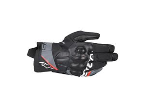 8059347453798 - Motorradhandschuhe Alpinestars Corozal V3 Drystar Dunkelschwarz Grau-Rot-Fluo