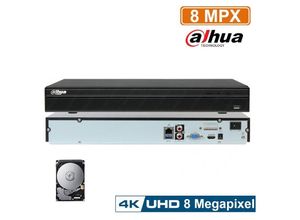 8059606091280 - Dahua - nvr 16 kanäle 4K 8 Mp onvif NVR4216-4KS2 H265 200Mbps 500 gb