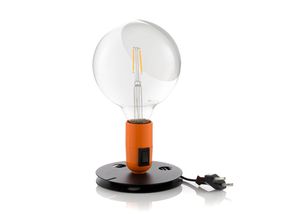 8059607033319 - FLOS Lampadina LED-Tischlampe orange Fuß schwarz