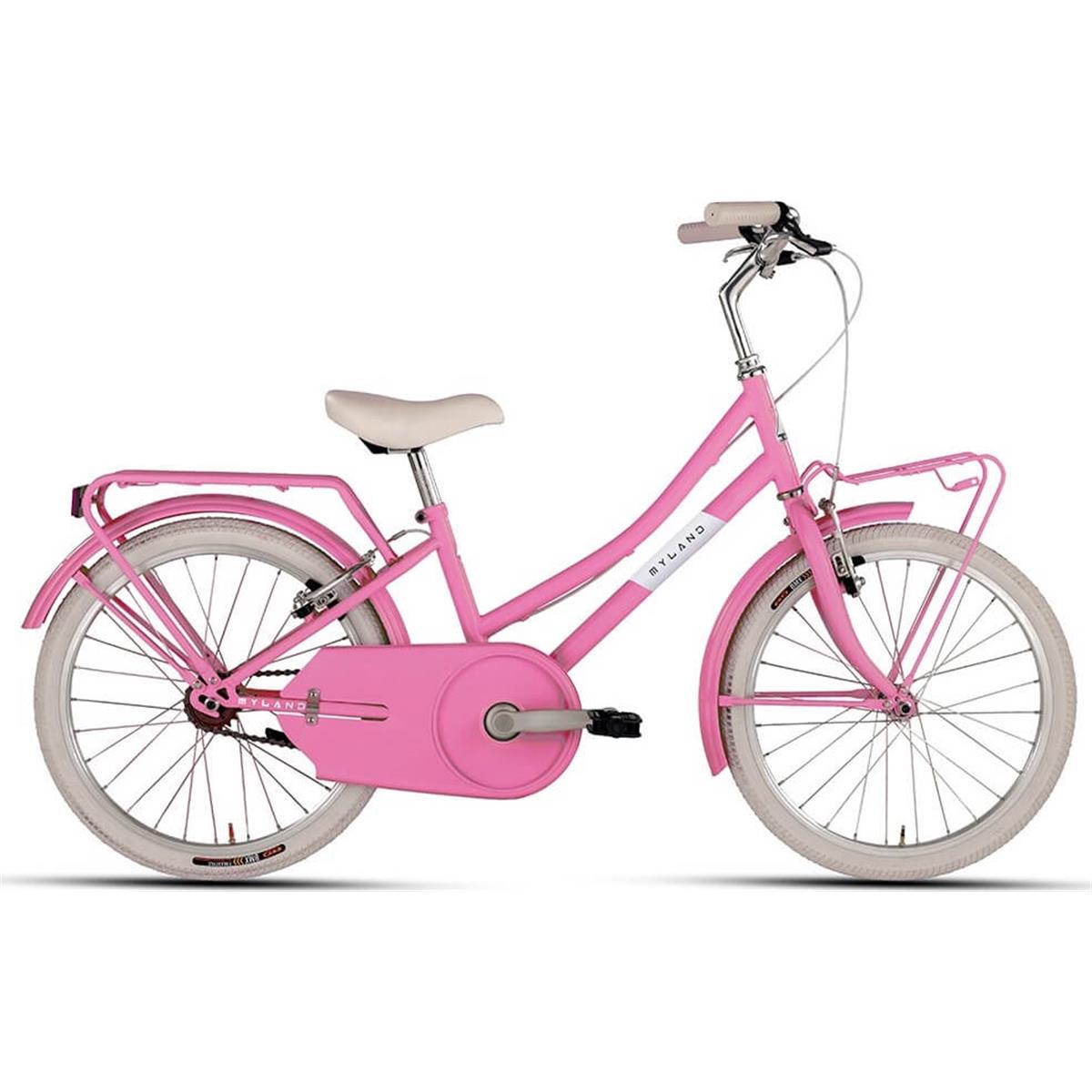 8059796060042 - Mädchenfahrrad Kid 201 Rosa 20 Ohne Gang Hi-ten Stahlrahmen V-Brake