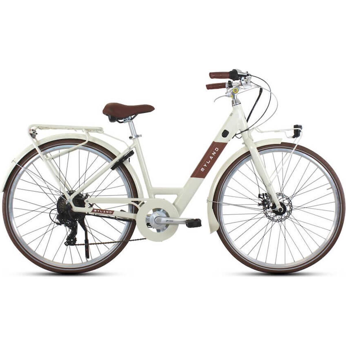 8059796060684 - E-Bike City Margherita 28 Creme - Größe S - Elektrorad für die Stadt