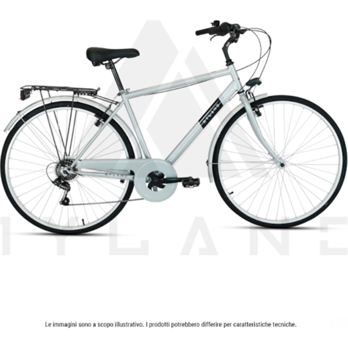 8059796060745 - Citybike Dosso 28 M Grau mit Shimano 7-Gang Schaltung und Stahlrahmen