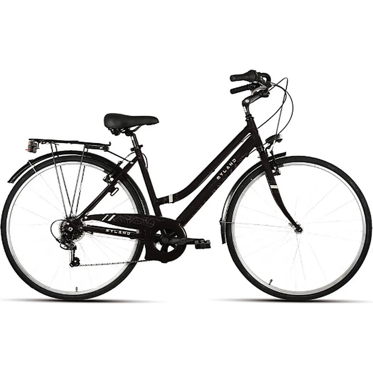 8059796061322 - Stadtfahrrad 28 Damen Grau Größe S - Shimano 7-Gang Aluminiumrahmen