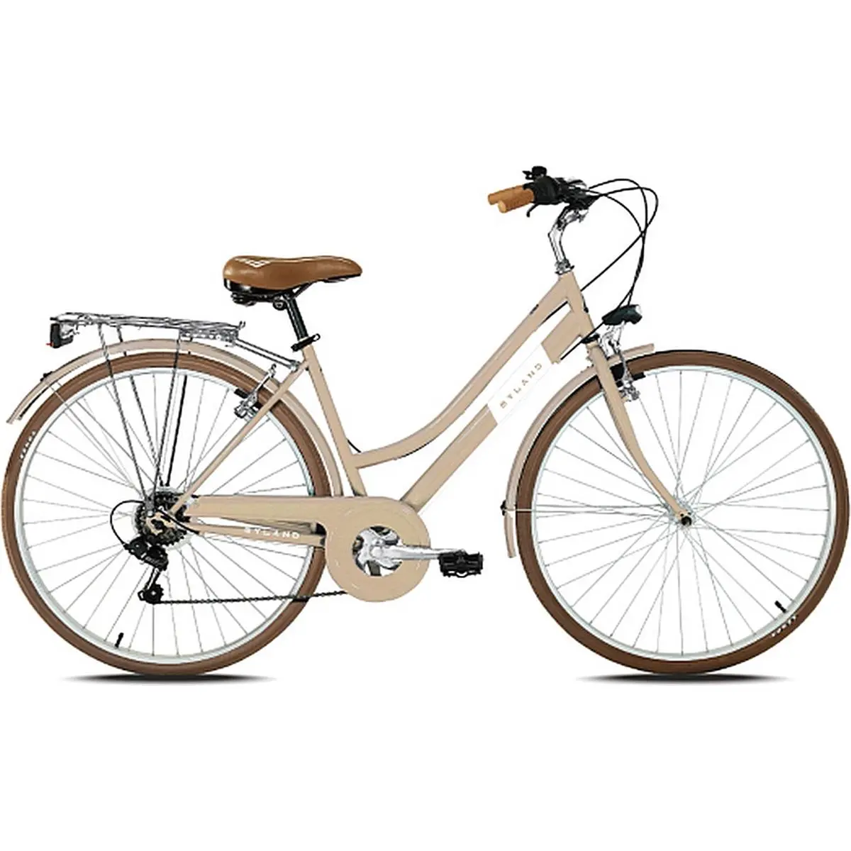 8059796061346 - Damen City Fahrrad 28 Creme Dosso 281 mit Shimano 7-Gang Größe S