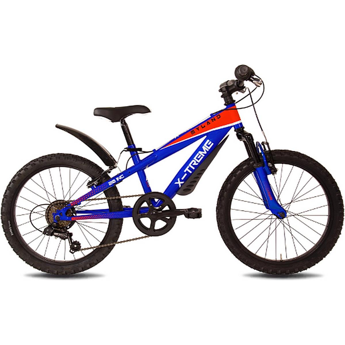 8059796061568 - X-treme 20 Kid M Blau Fahrrad mit Shimano 6-Gang und Hi-ten Stahlrahmen