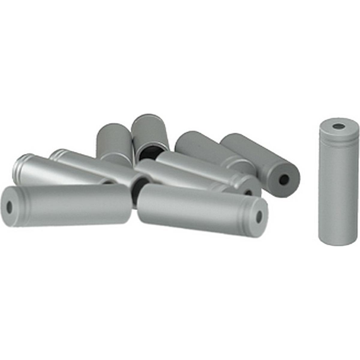 8059796062329 - Wechselhülsen 4mm aus Aluminium Silber - 100 Stück Packung