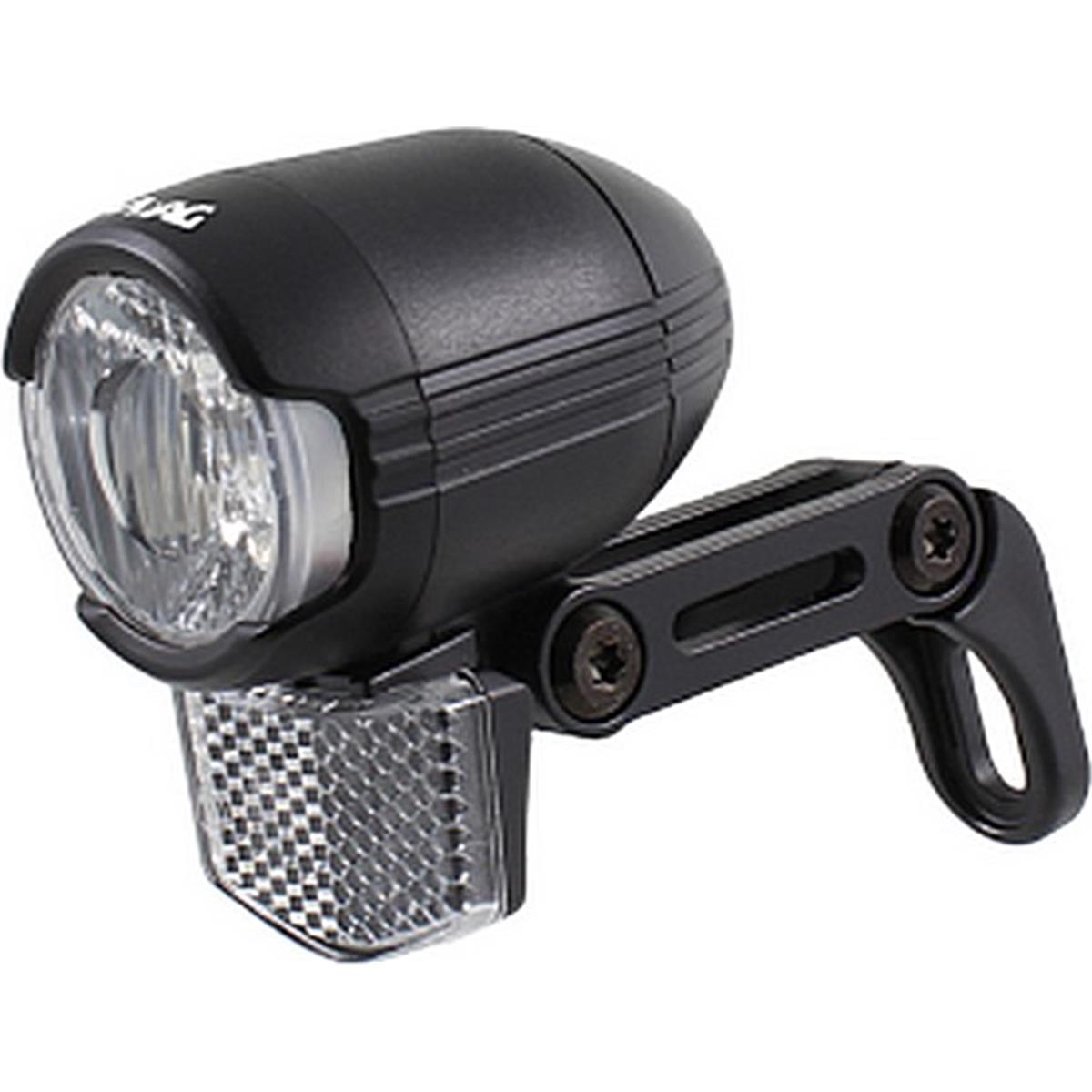 8059796062589 - Vorderradlicht Horn Round für E-Bike - Schwarz 30 LUX LED 6-48V DC zugelassen