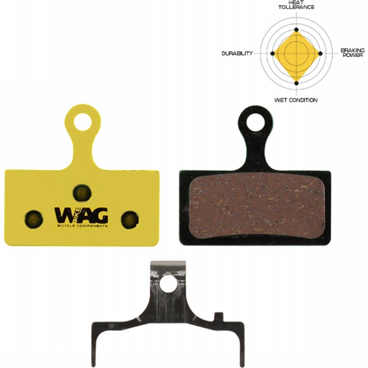 8059796062688 - Paar organische Bremsbeläge kompatibel mit Shimano XT 2012 und anderen Modellen